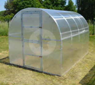 Levný polykarbonátový skleník 2 x 4 m