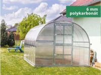 Kvalitní polykarbonátový skleník s těsnící sadou