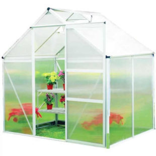 Zahradní polykarbonátový skleník s ventilací