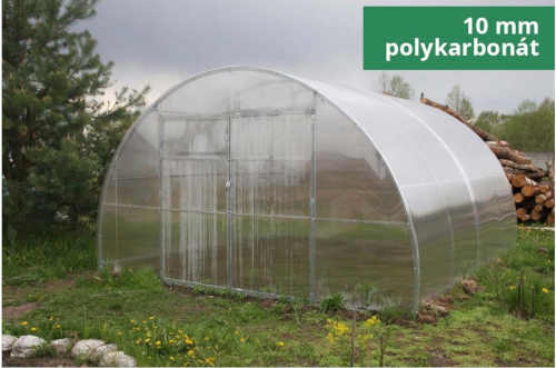 obloukový zahradní skleník PC desky 10 mm